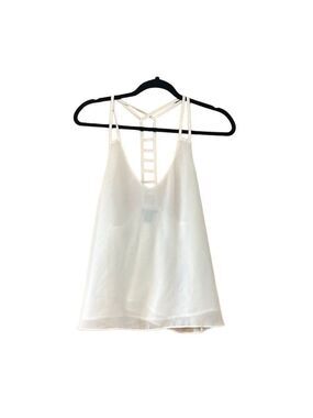 Forever 21 Ivory Sheer Tank Women's Small